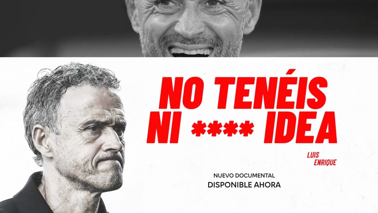 Nicolás Celery, técnico de sonido directo para la serie documental No Tenéis ni p**ta idea, sobre Luis Enrique. Para Movistar, dirigido por Duncan McMath. Producido por Tech Brand Stories.